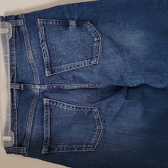 Old Navy Size 4 Ultra High Rise Super Straight Button Fly Jeans with Frayed Hem - Picture 15 of 15